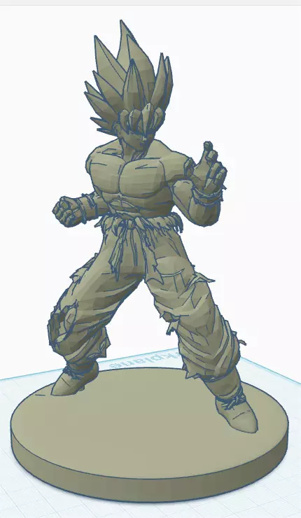 Goku The Saiyan Who Defies Fate 3D print model