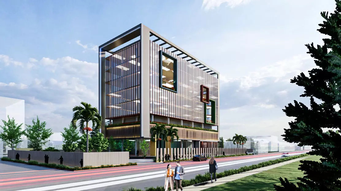 office exterior skp 3D model_0