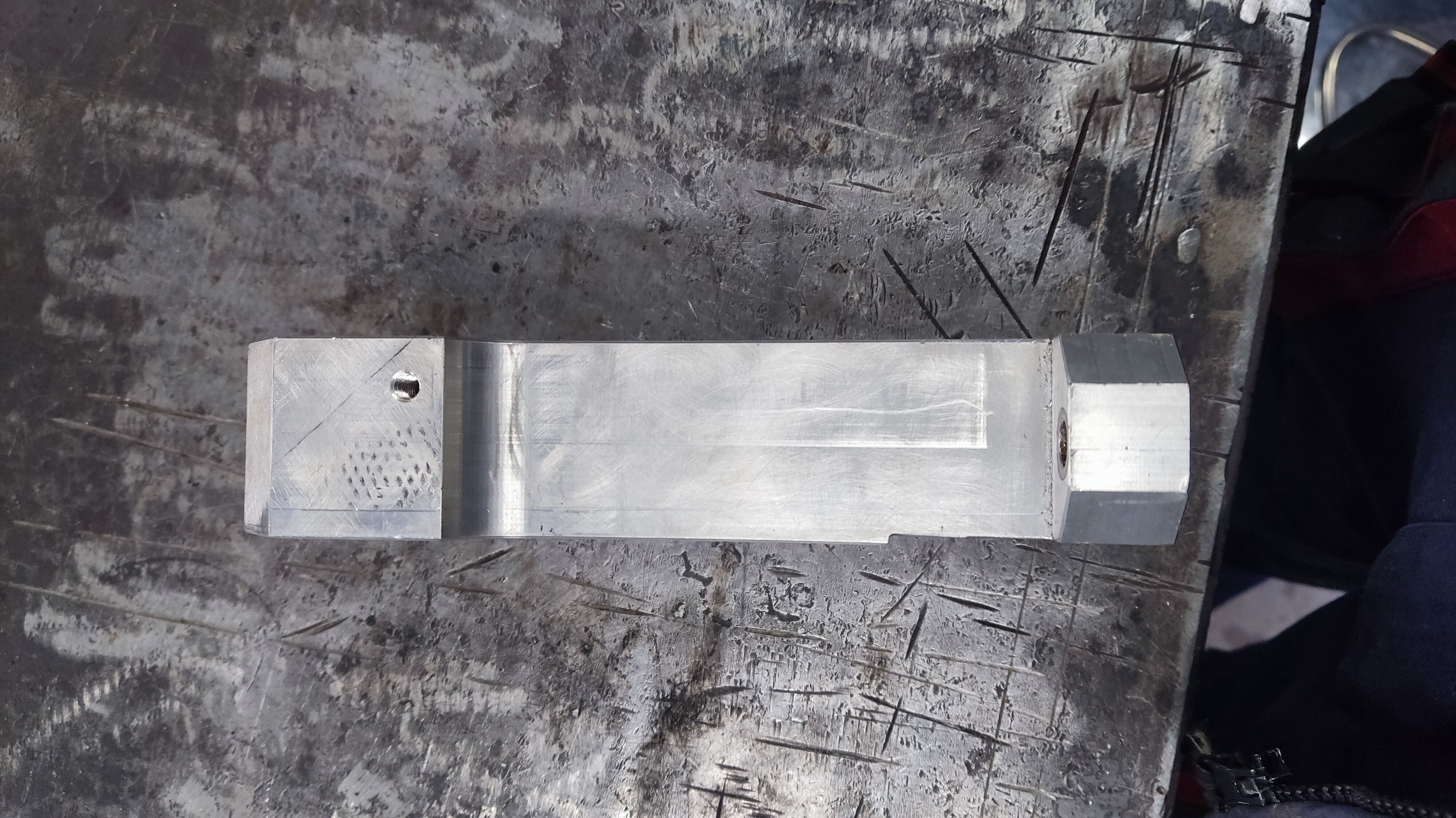 Industrial water manifold block dual inlet and outlet rust rer 3D print model_1