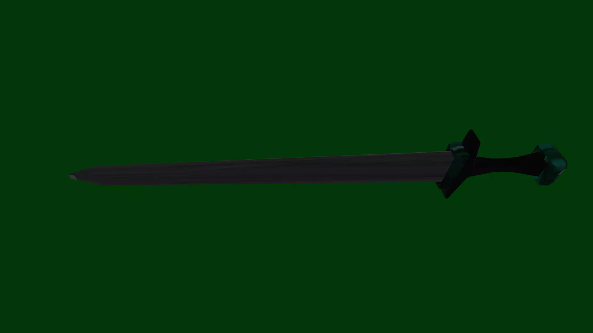 SWORD-EMERAD AND METAL TEXTURES Low-poly 3D model_0