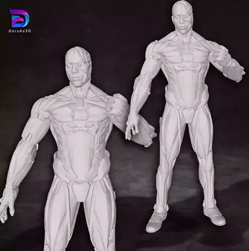 Cyborg Justice League Action Figures Custom 3D Print Model