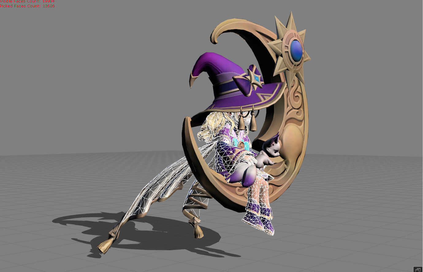 Change Lunar Magic Low-poly 3D model_7