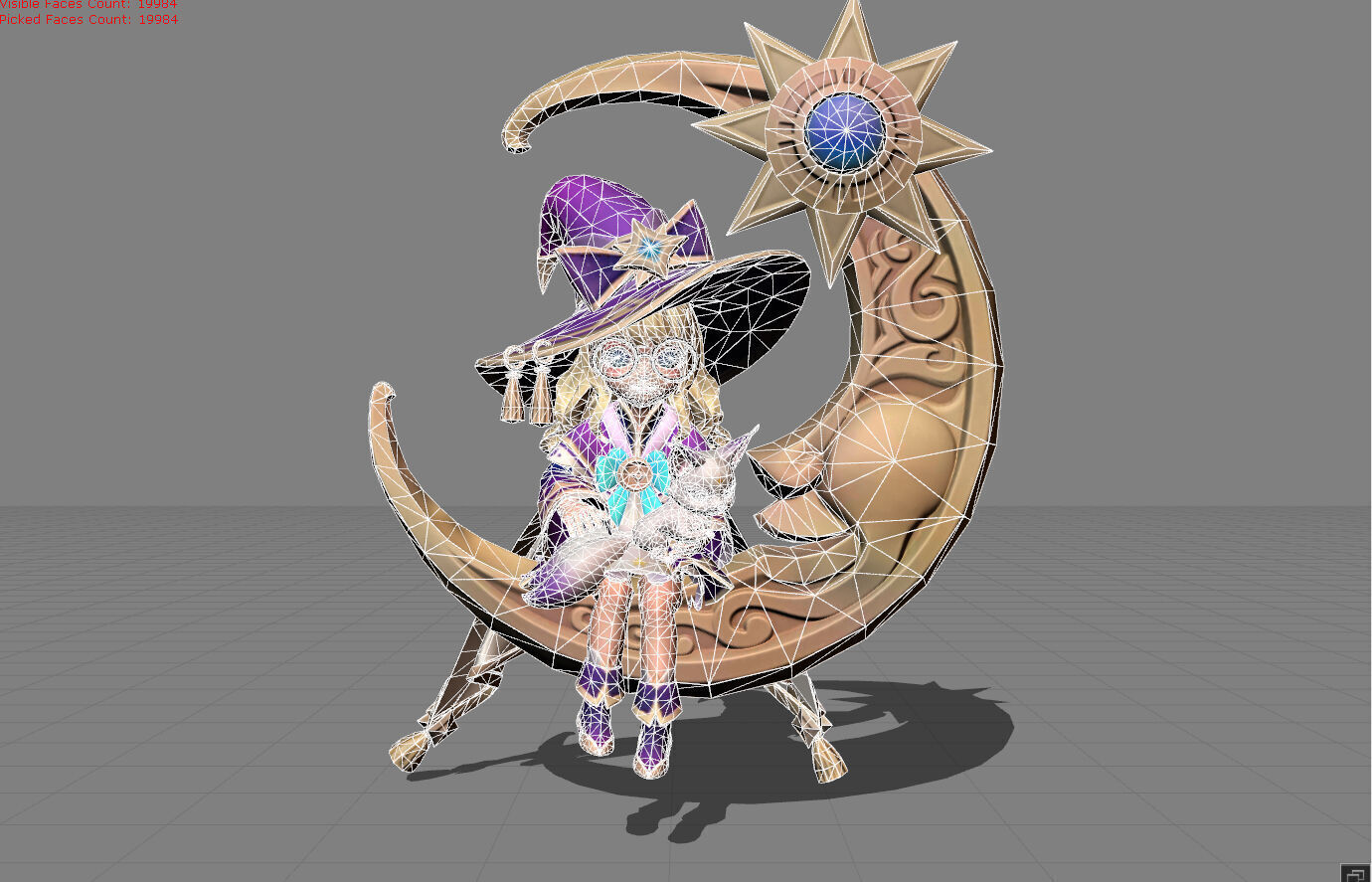 Change Lunar Magic Low-poly 3D model_6