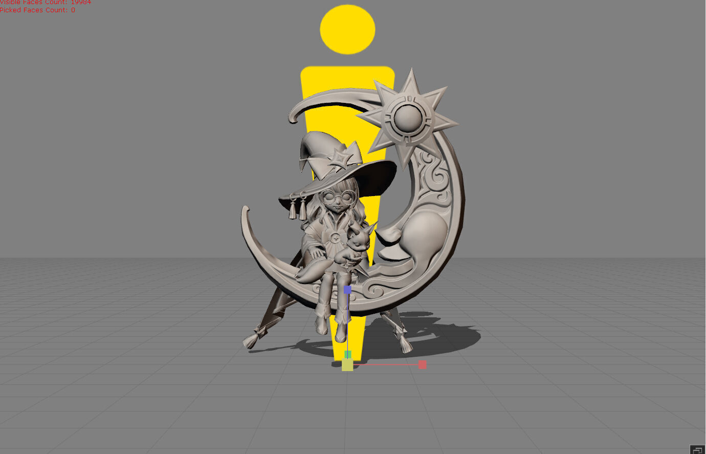 Change Lunar Magic Low-poly 3D model_1