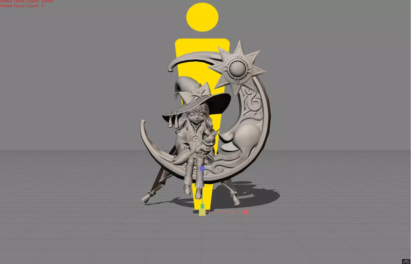 Change Lunar Magic Low-poly 3D model_0