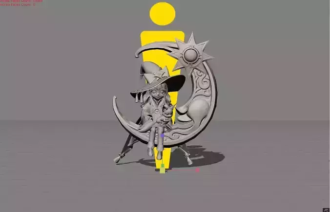 Change Lunar Magic Low-poly 3D model