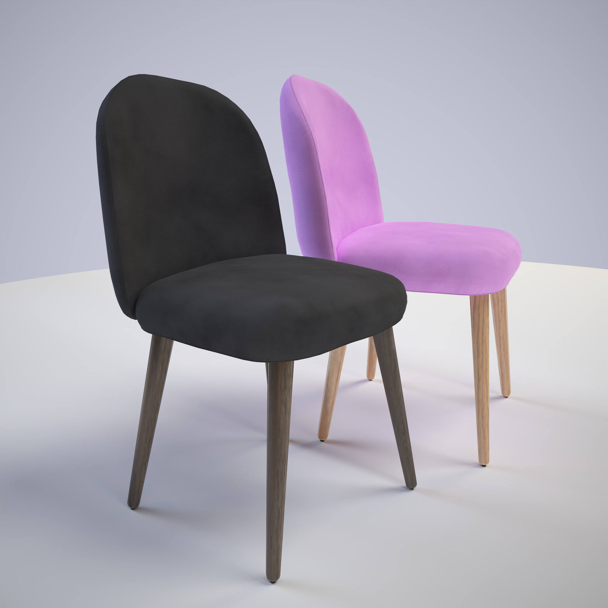 Chair ar vr optimized Low-poly 3D model_6