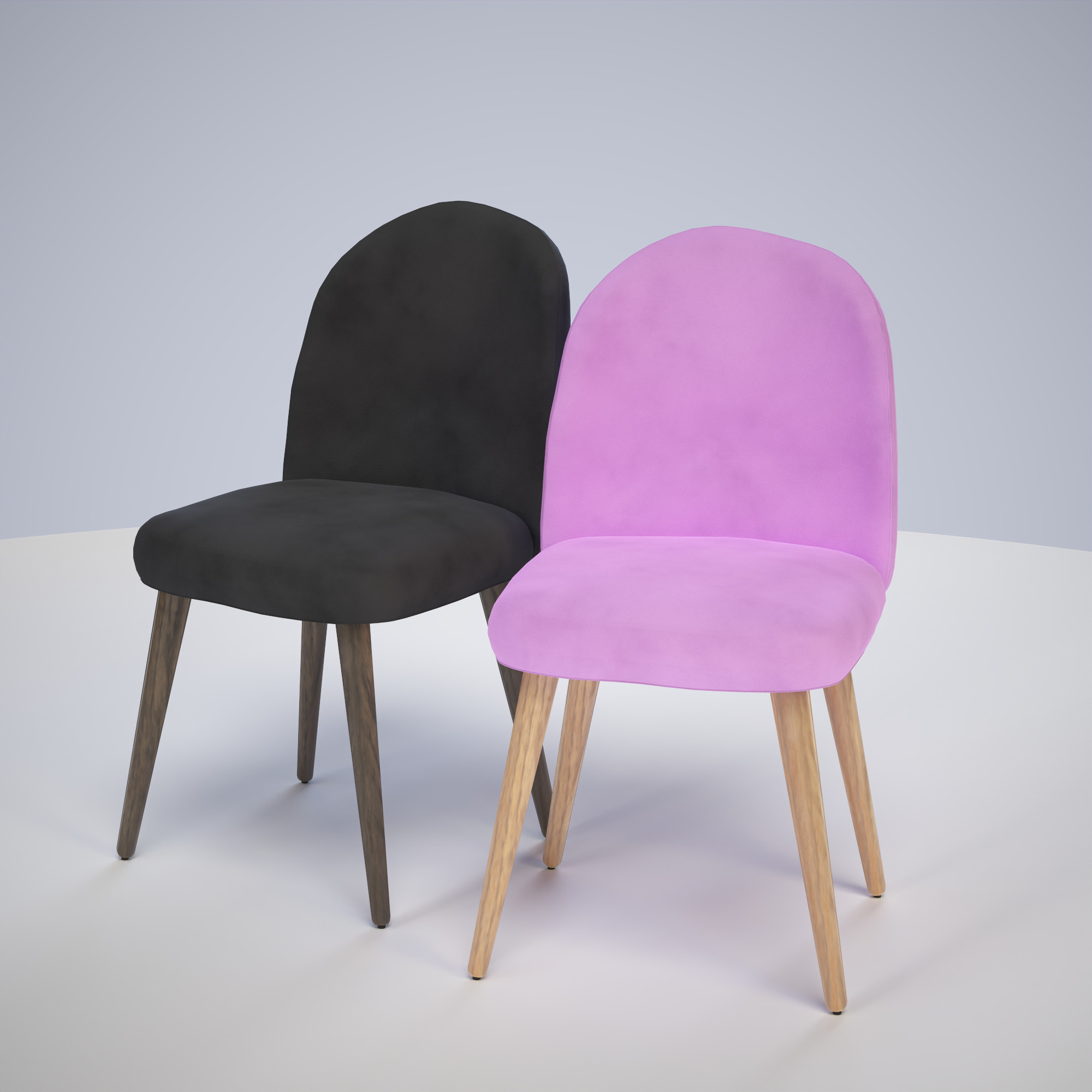 Chair ar vr optimized Low-poly 3D model_5