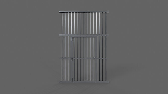 PBR Door Prison Cell 1 Low-poly 3D model