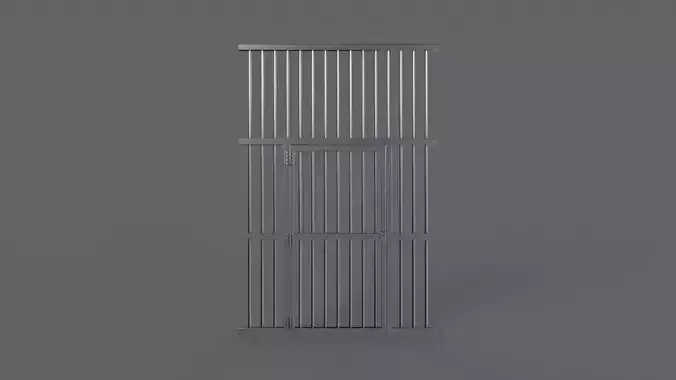 PBR Door Prison Cell 1 Low-poly 3D model