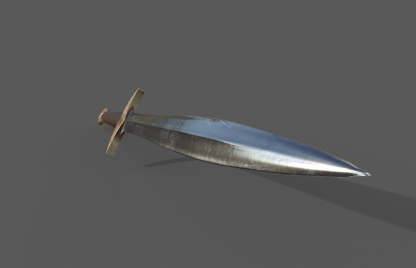 Medieva Fantasy Sword Low-poly 3D model_4