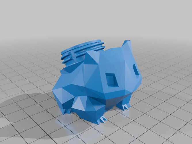Bulbsaur pokemon keychain 3D print model