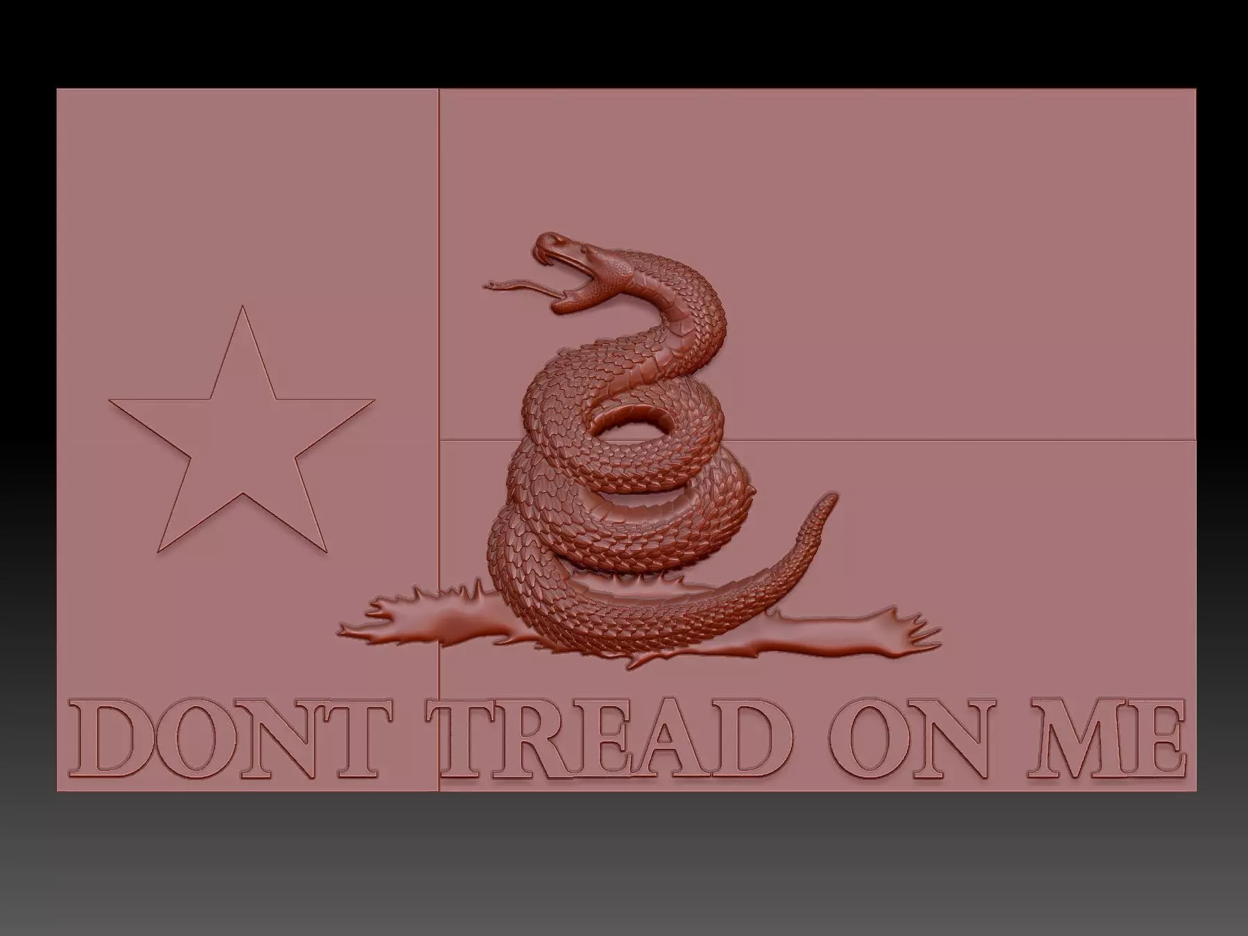 Snake 3D print model
