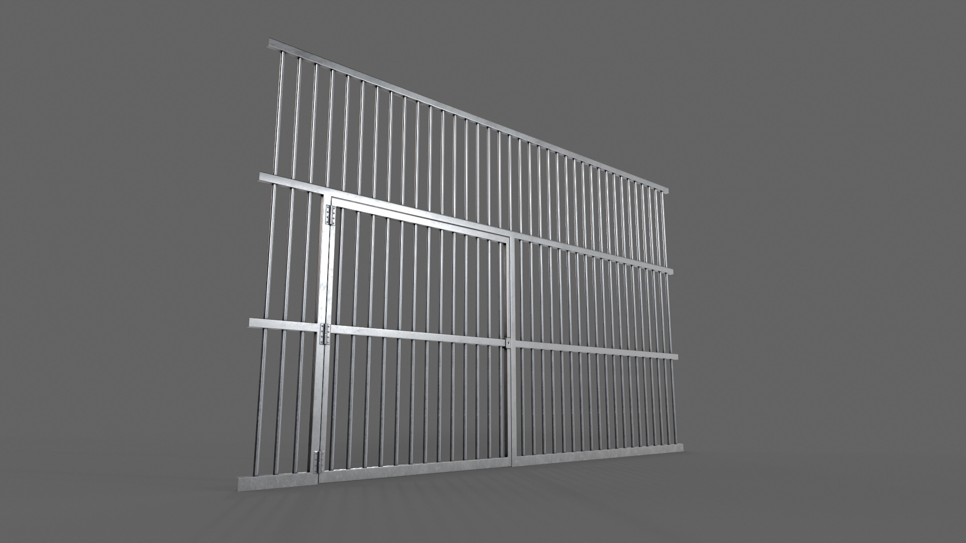 PBR Door Prison Cell 3 Low-poly 3D model_7