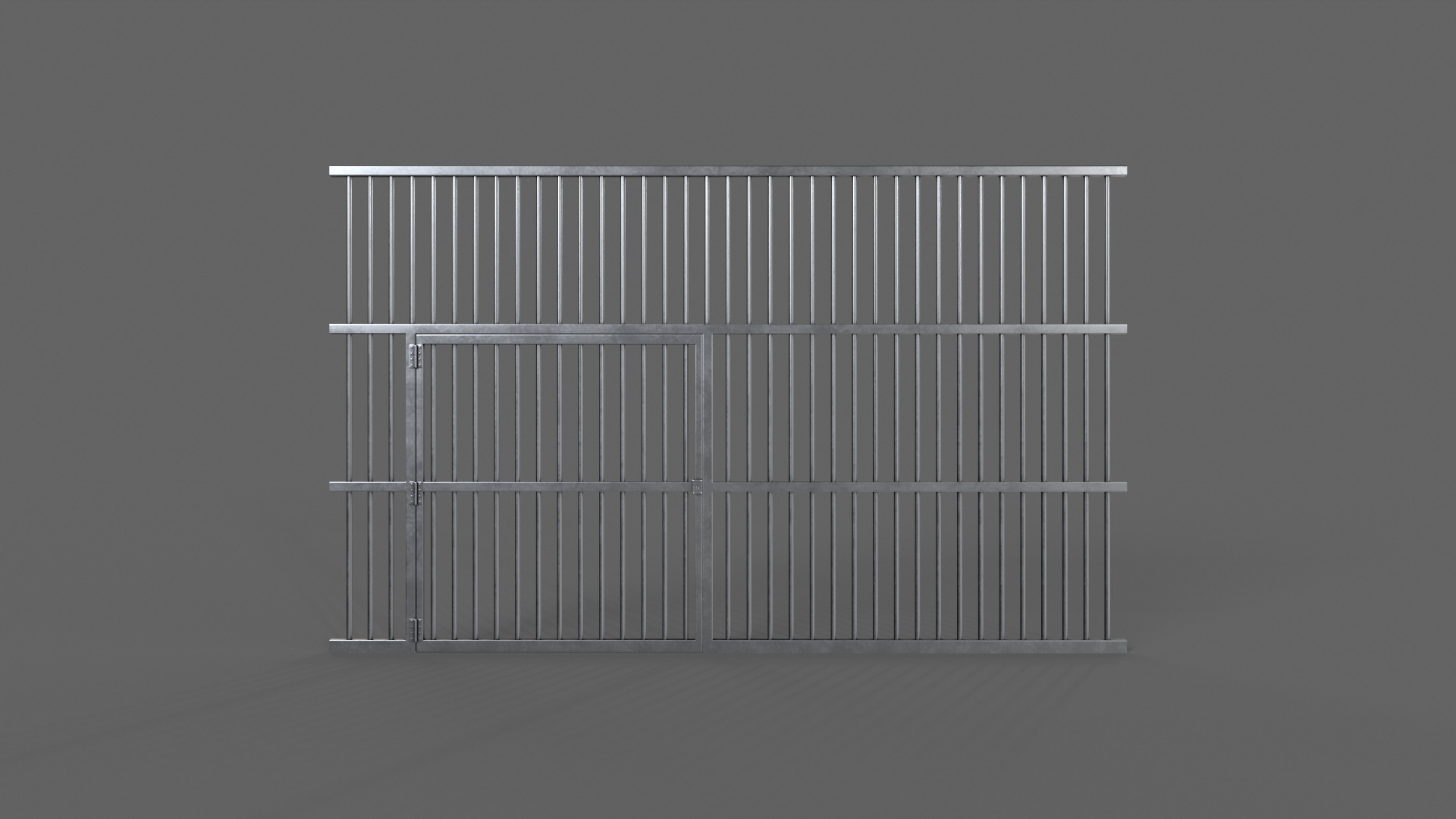 PBR Door Prison Cell 3 Low-poly 3D model_4