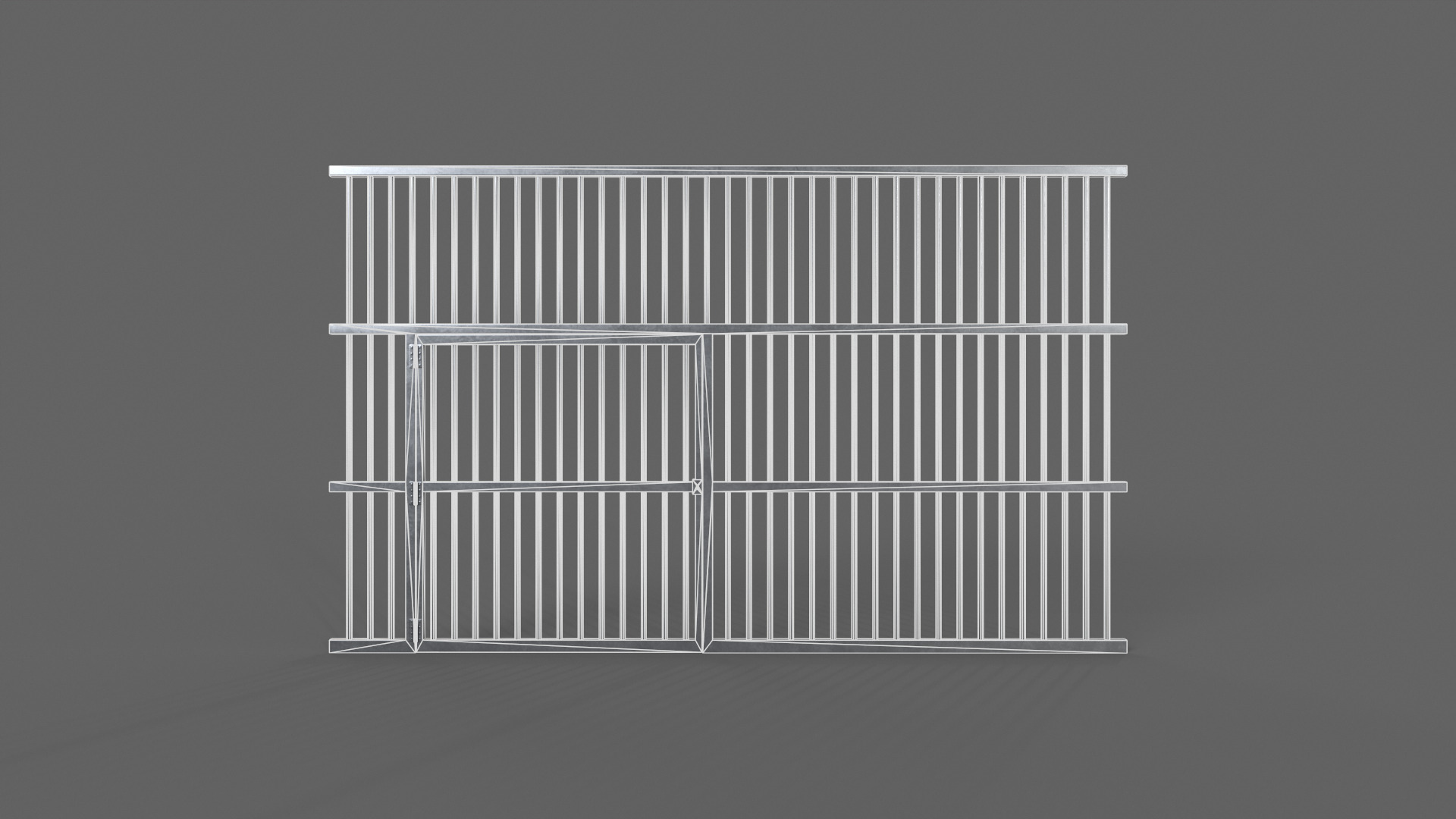 PBR Door Prison Cell 3 Low-poly 3D model_12