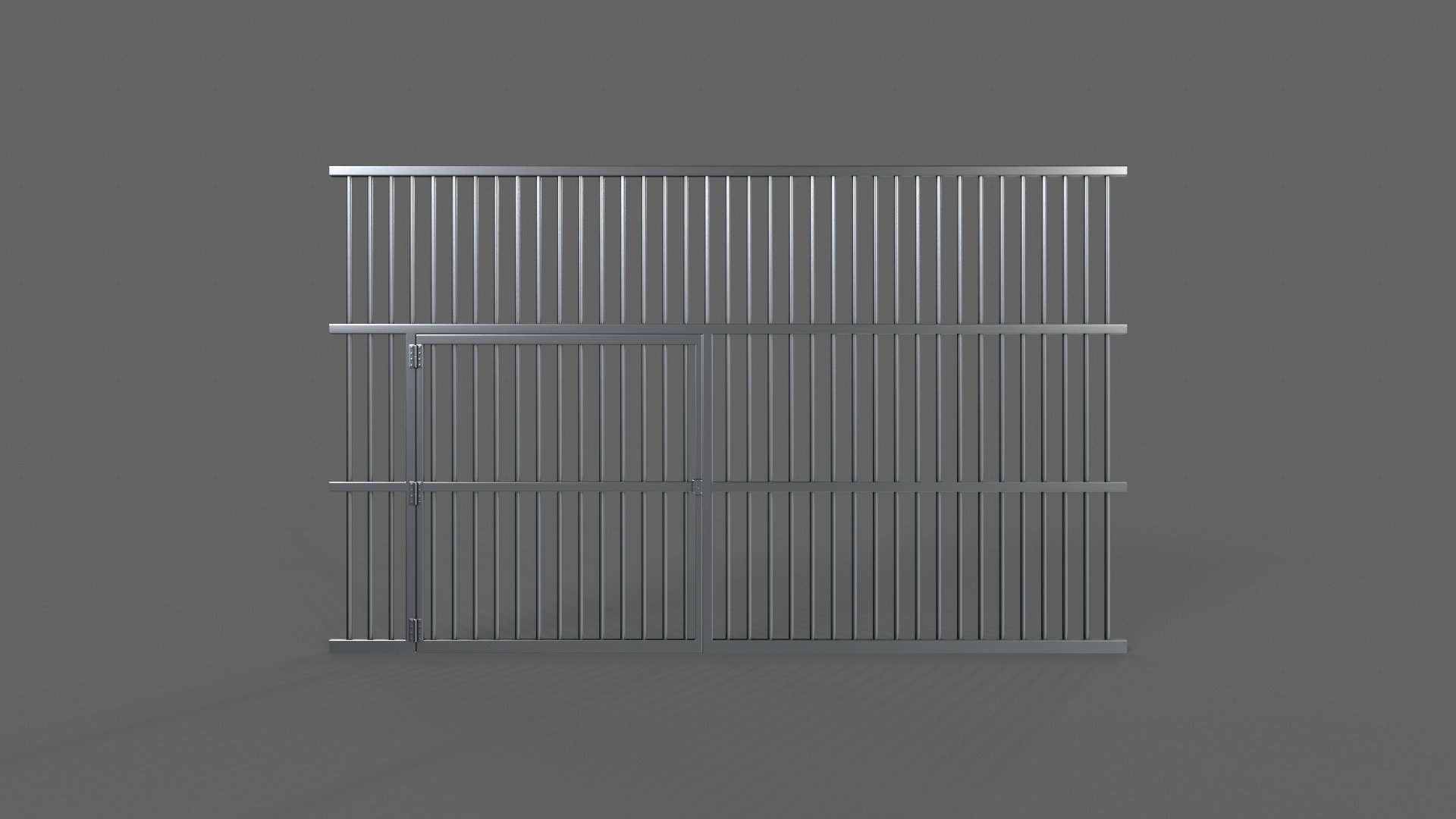 PBR Door Prison Cell 3 Low-poly 3D model_3