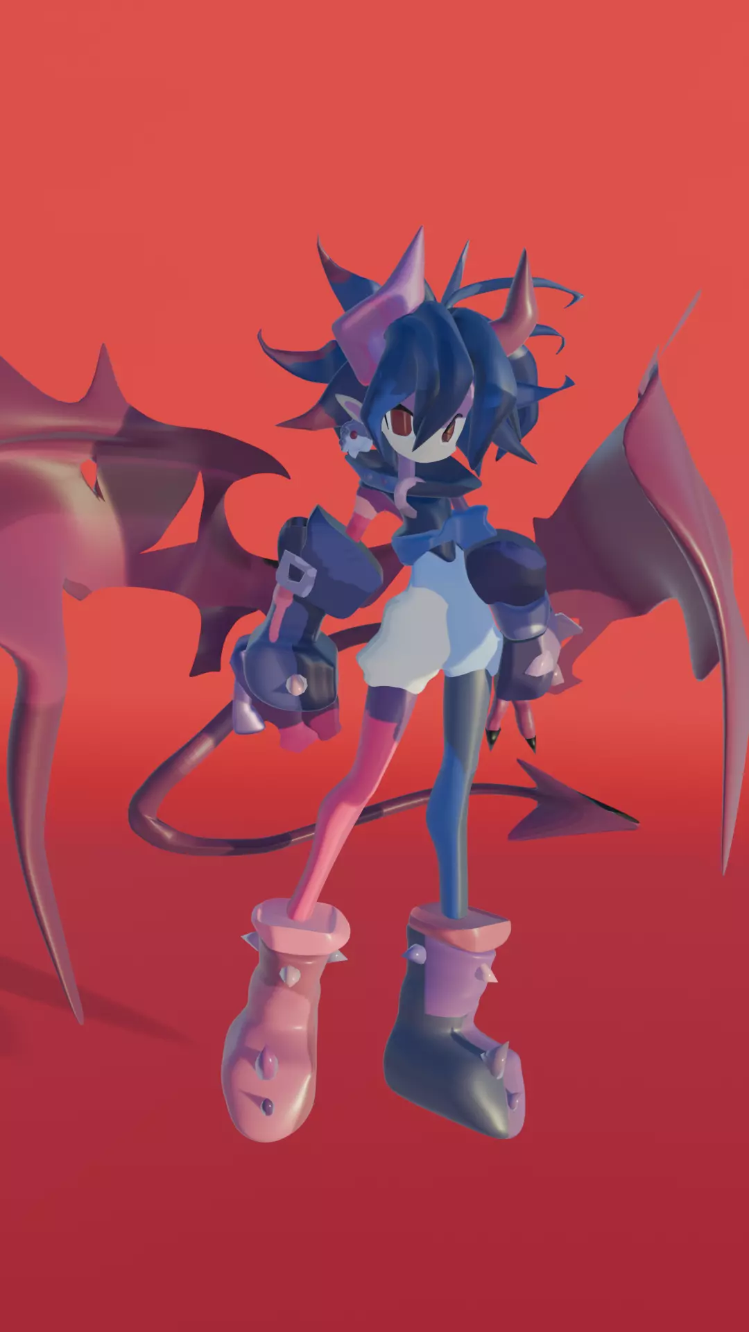 Nyxie the Demon Punk 3D model_0