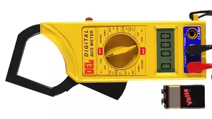 DEL Digital AVO Meter 3D model