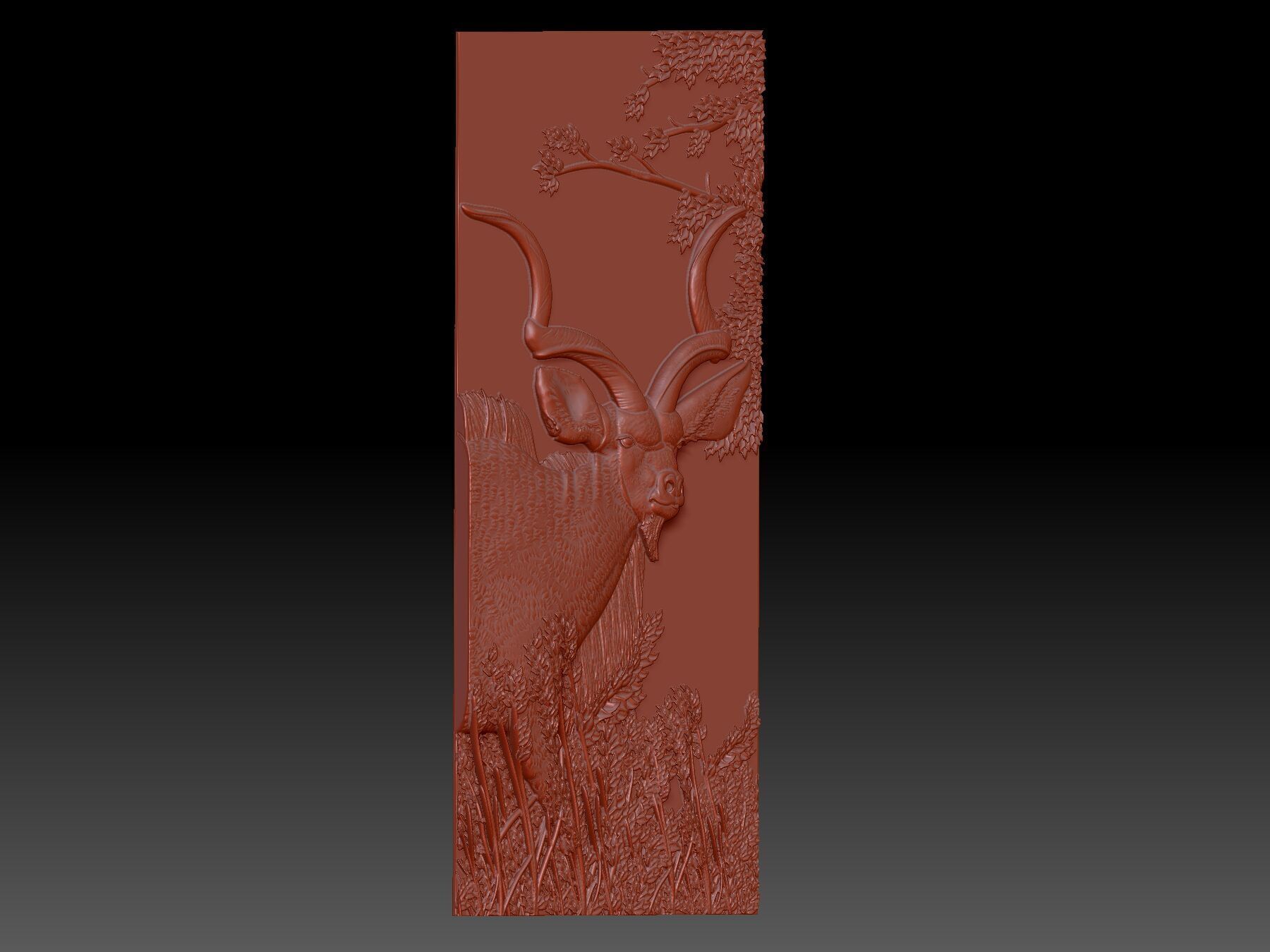 Forest deer 3D print model_4