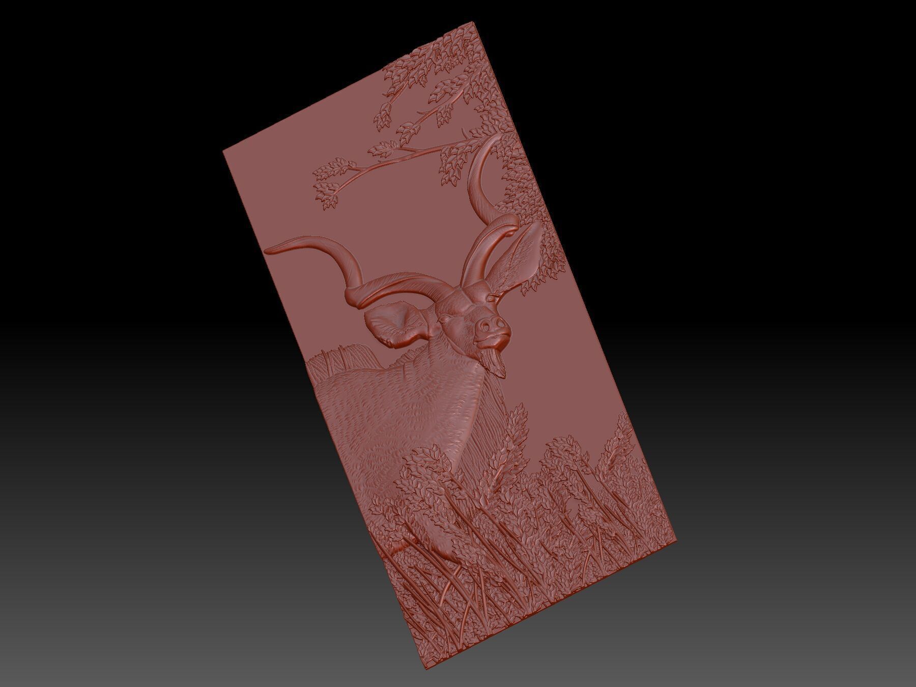 Forest deer 3D print model_3