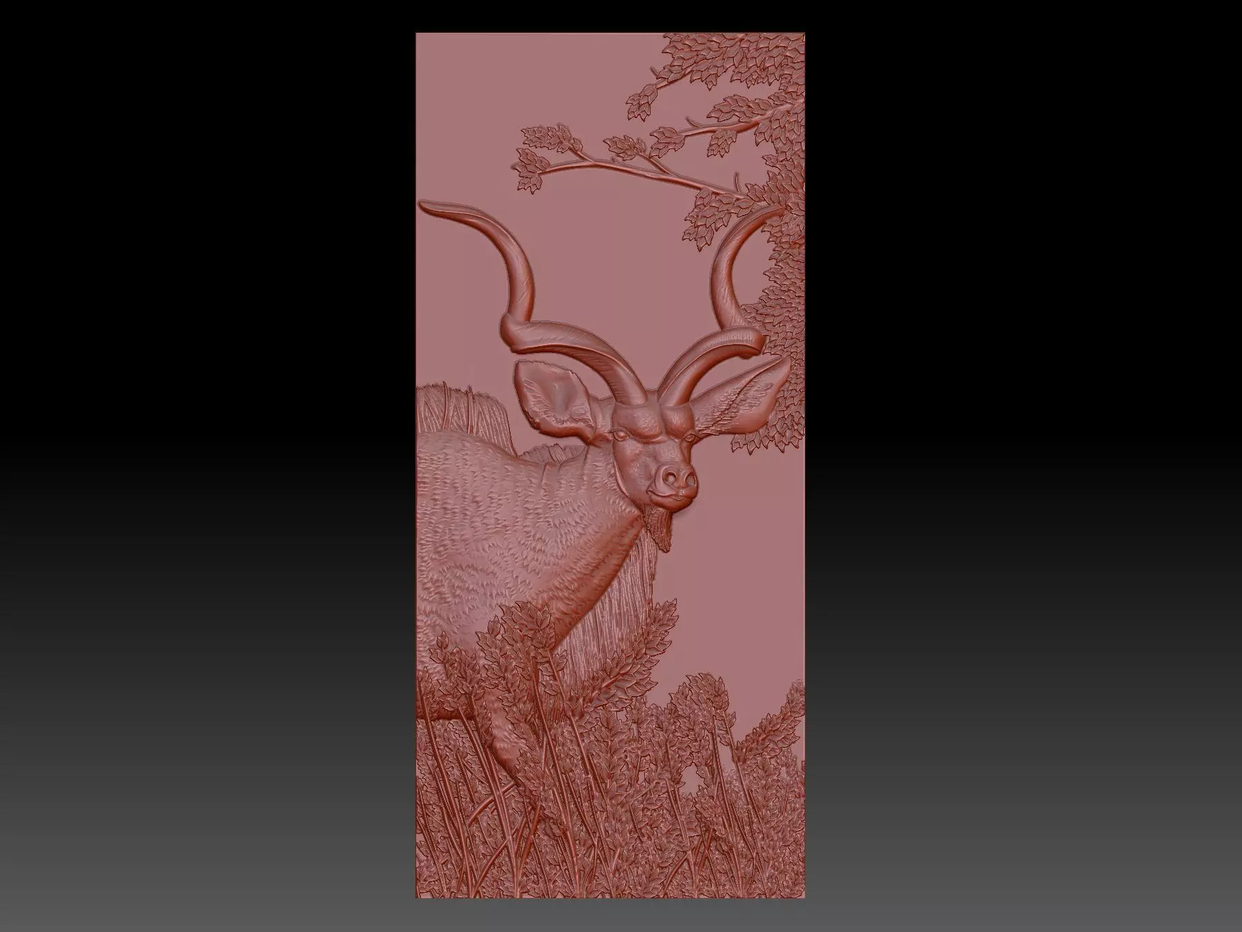 Forest deer 3D print model_0