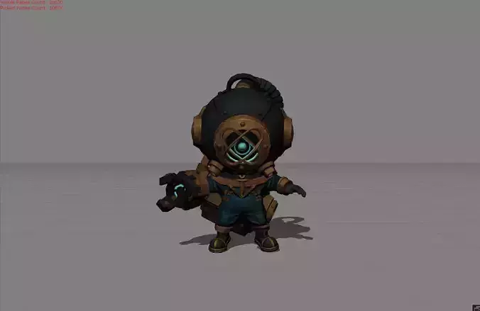 Cyclops Deep Sea Rescuer Low-poly 3D model