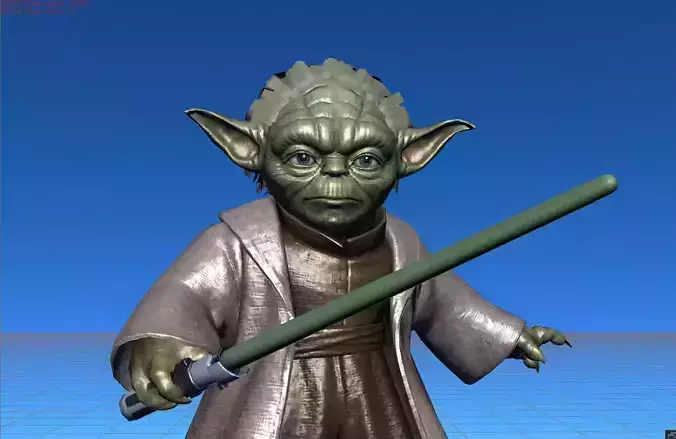 Master Yoda CYC Low-poly 3D model