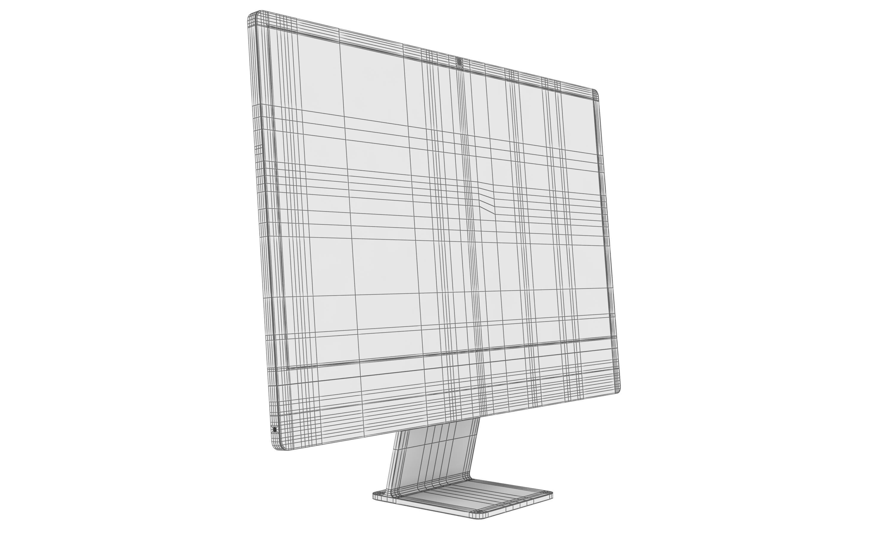 Apple iMac M4 Chip 2024 Purple 3D model_25