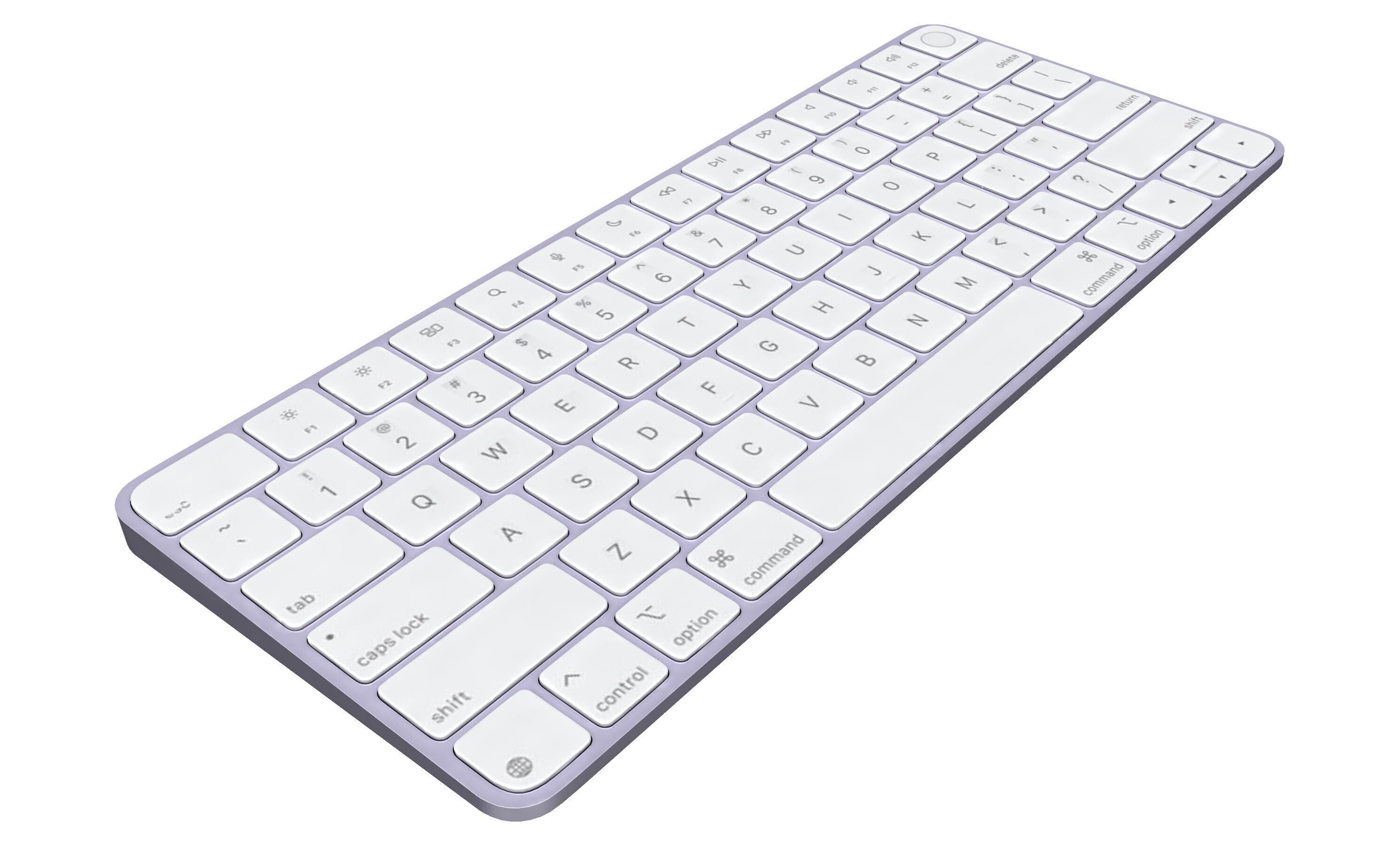 Apple iMac M4 Chip 2024 Purple 3D model_16