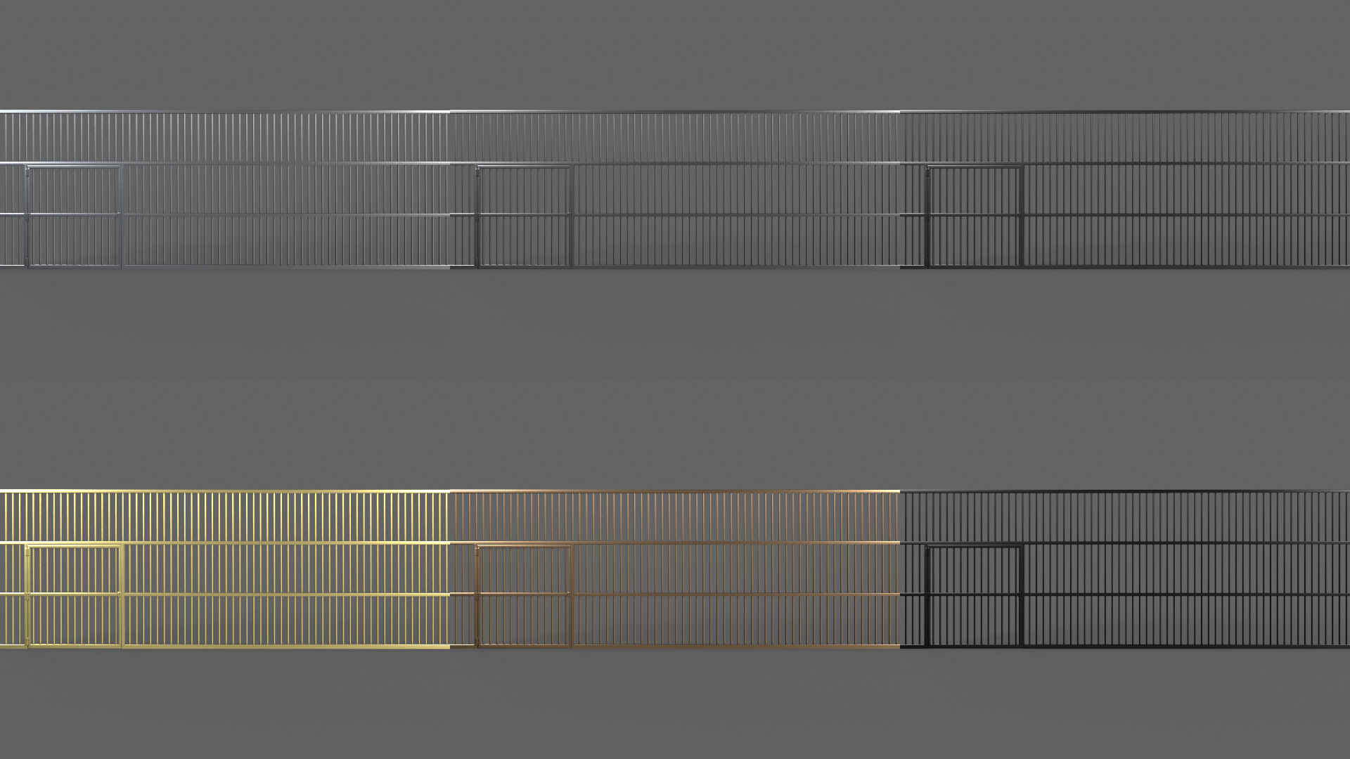 PBR Door Prison Cell 5 Low-poly 3D model_2