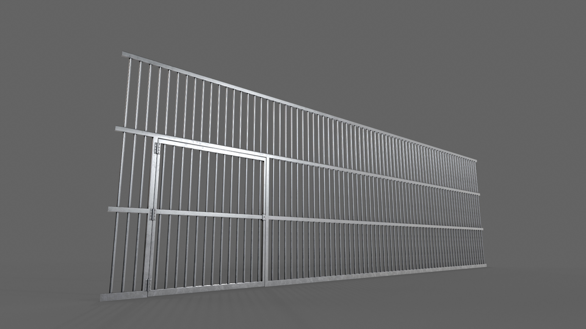 PBR Door Prison Cell 5 Low-poly 3D model_7