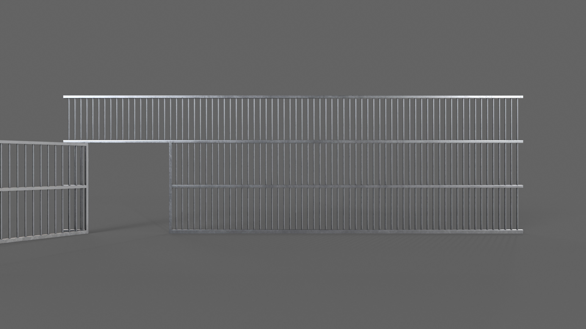 PBR Door Prison Cell 5 Low-poly 3D model_5