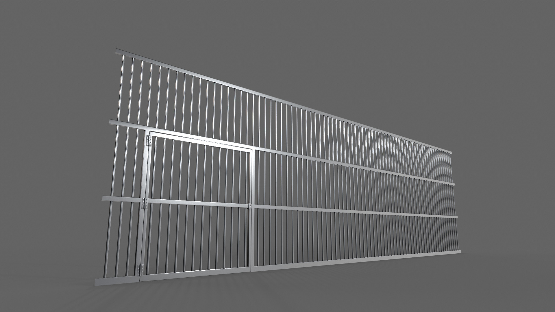 PBR Door Prison Cell 5 Low-poly 3D model_6
