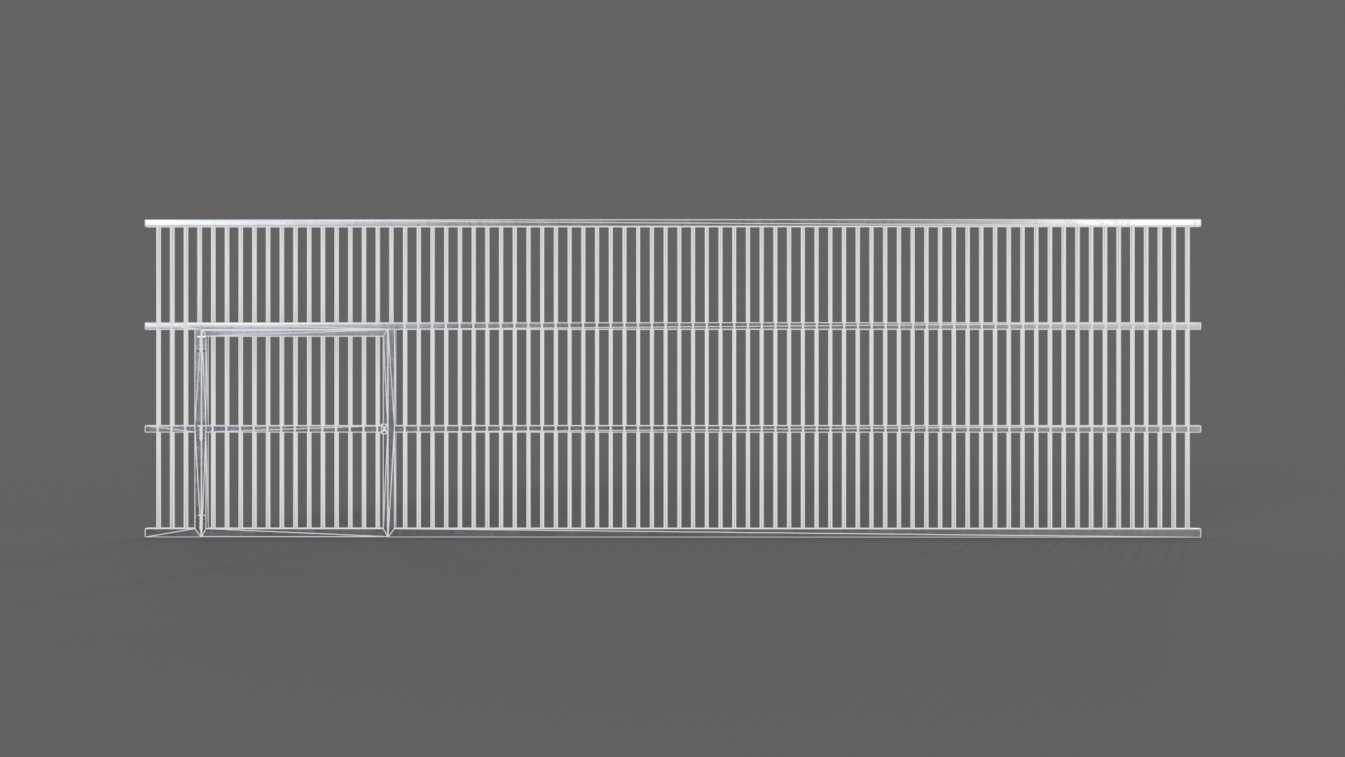 PBR Door Prison Cell 5 Low-poly 3D model_12