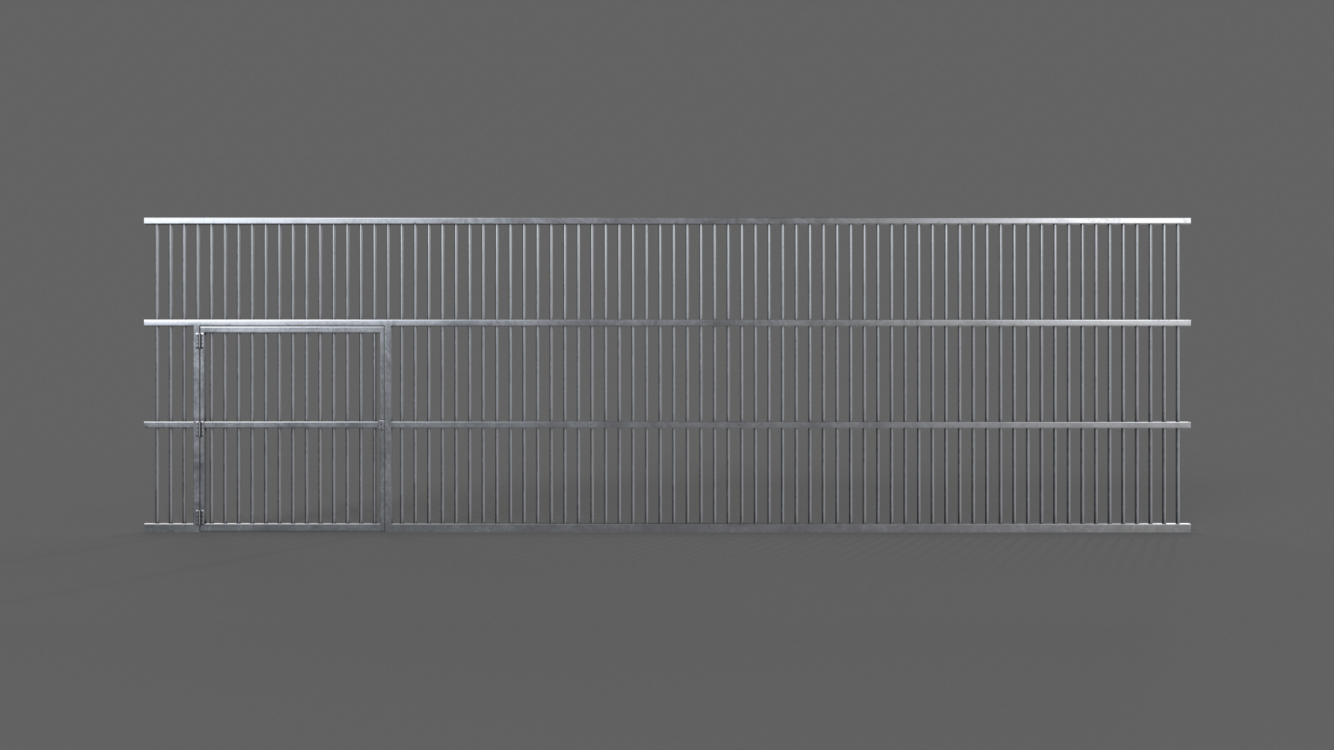 PBR Door Prison Cell 5 Low-poly 3D model_4