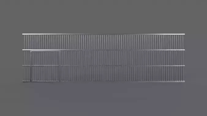 PBR Door Prison Cell 5 Low-poly 3D model