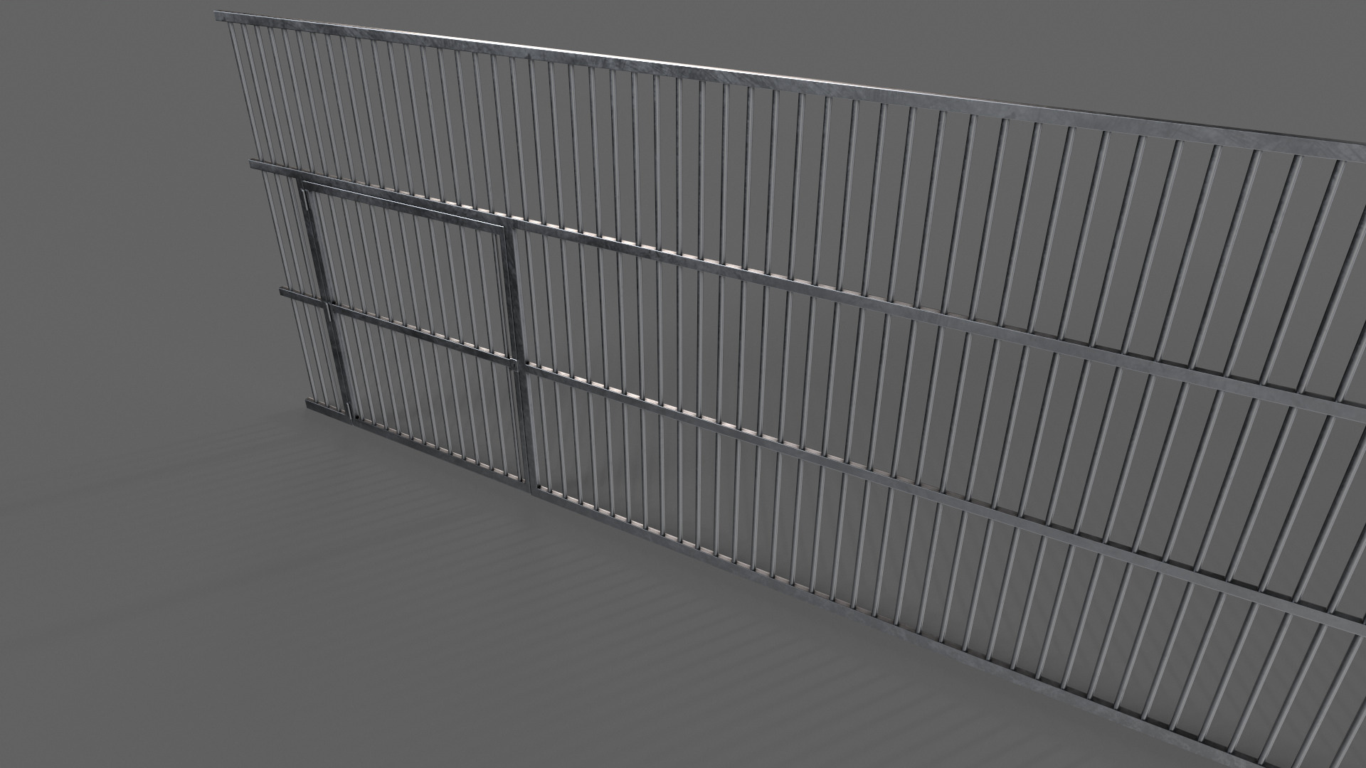 PBR Door Prison Cell 5 Low-poly 3D model_10