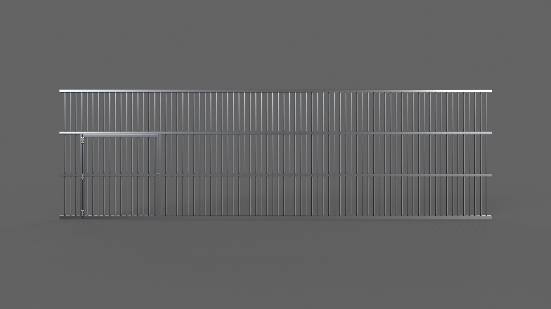 PBR Door Prison Cell 5 Low-poly 3D model_3