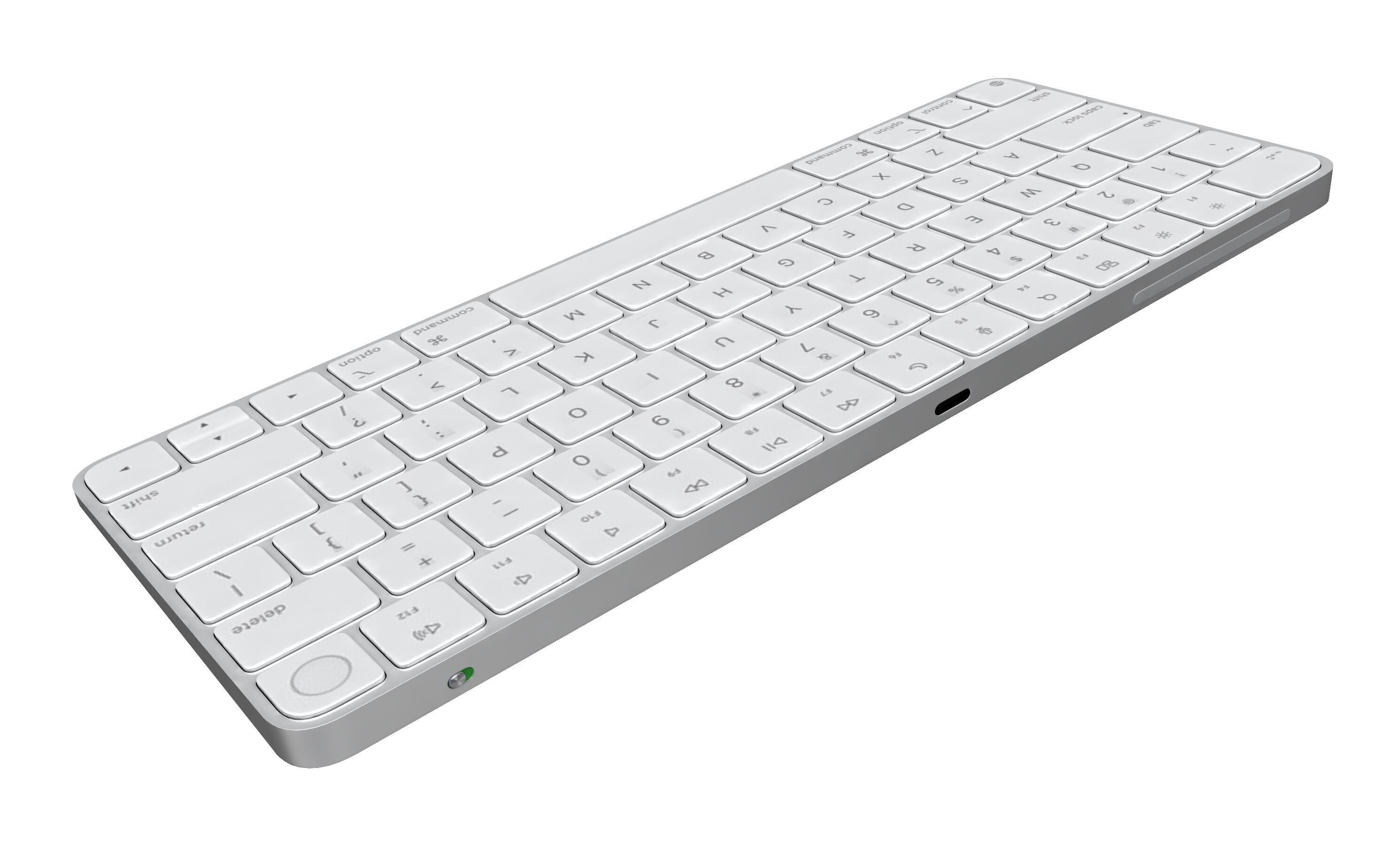 Apple iMac M4 Chip 2024 Silver 3D model_18