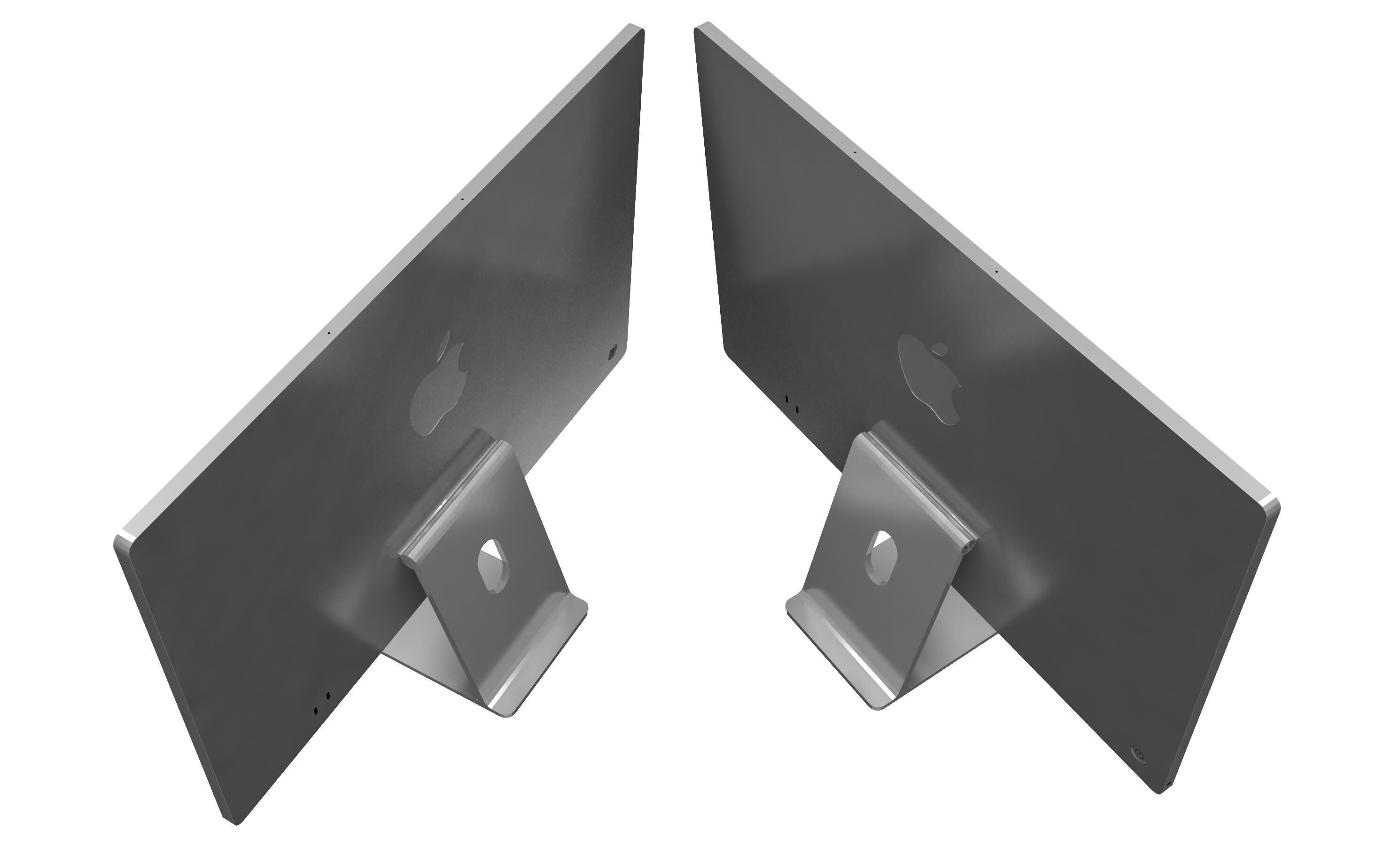 Apple iMac M4 Chip 2024 Silver 3D model_13