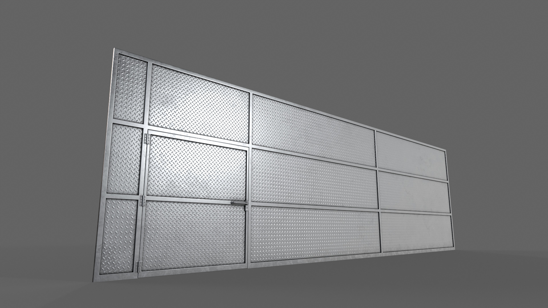 PBR Door Prison Cell 6 Low-poly 3D model_7