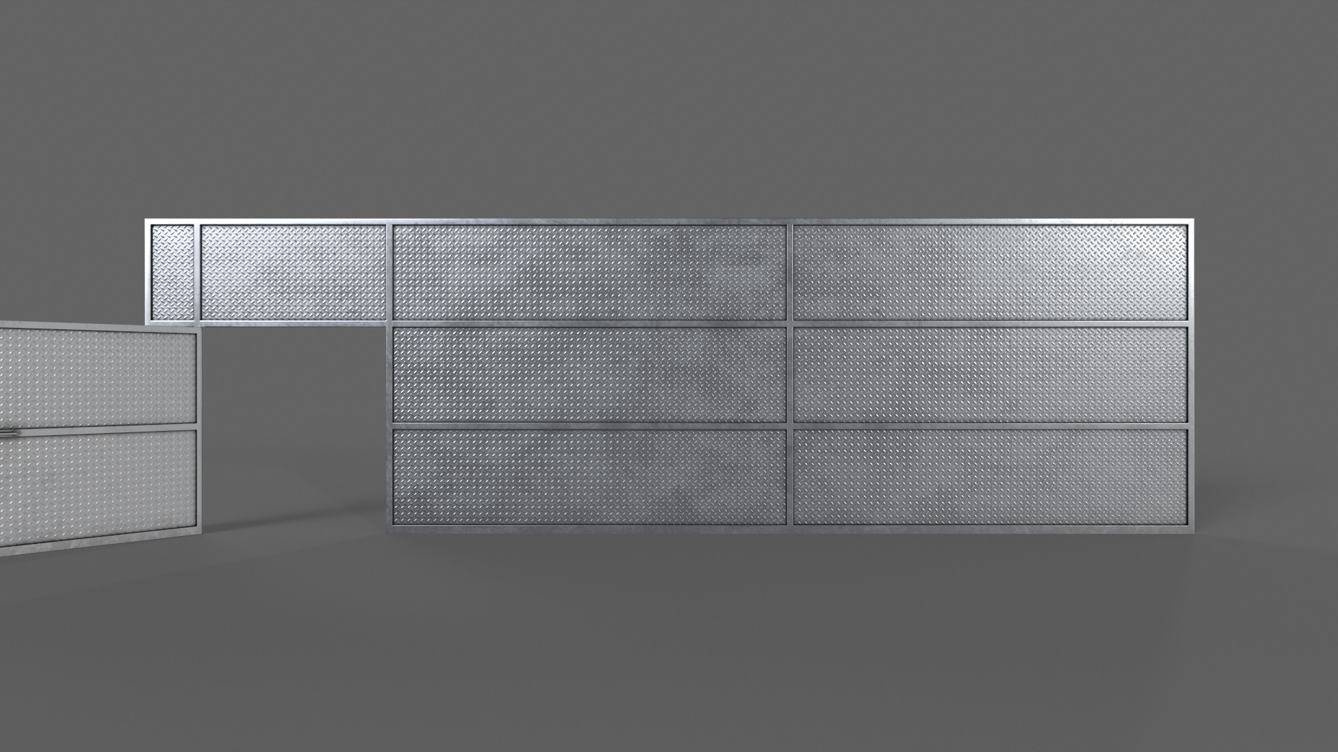 PBR Door Prison Cell 6 Low-poly 3D model_5