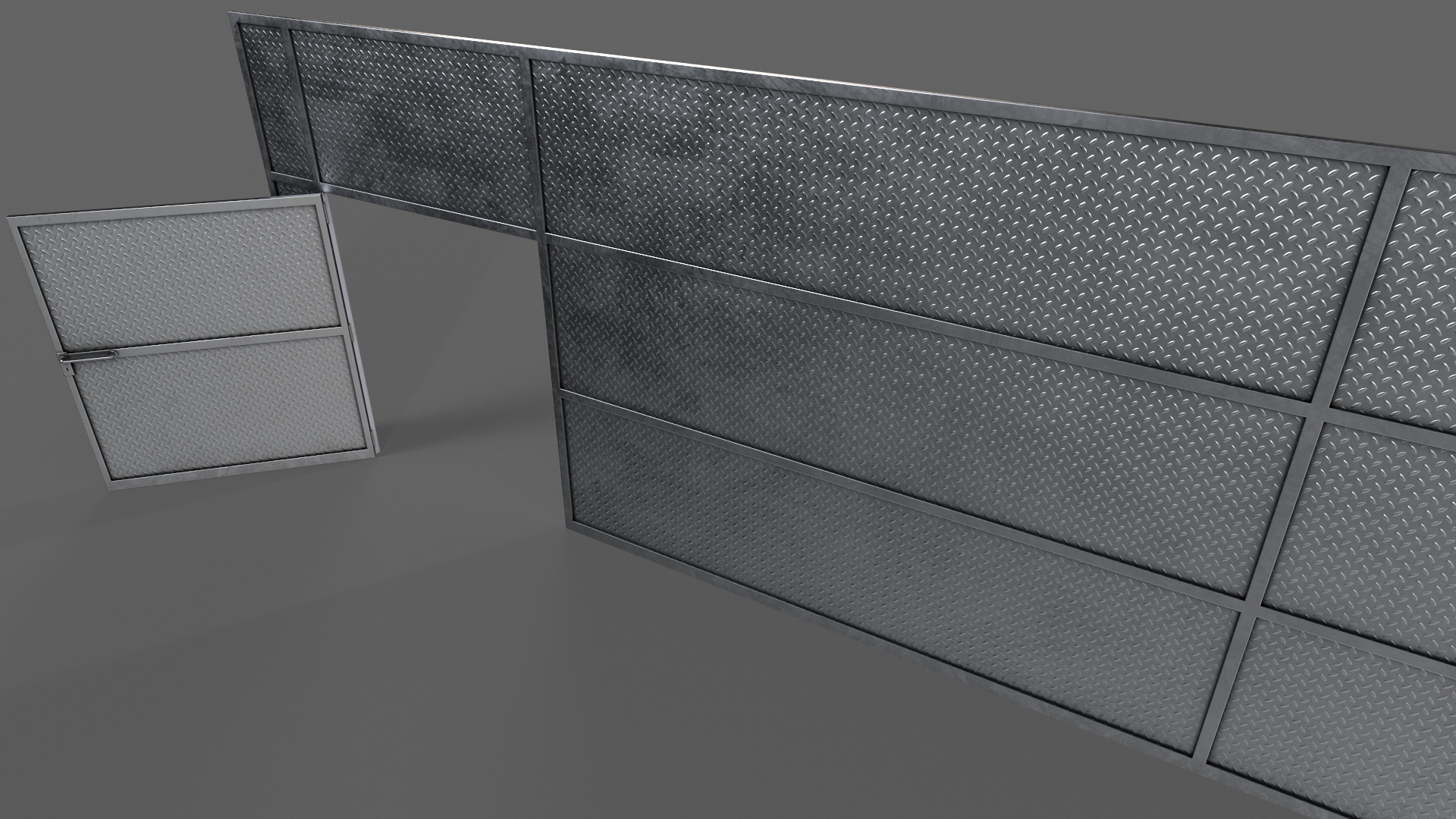 PBR Door Prison Cell 6 Low-poly 3D model_11