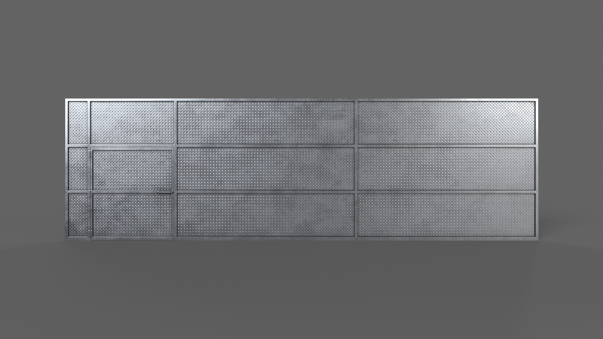 PBR Door Prison Cell 6 Low-poly 3D model_4