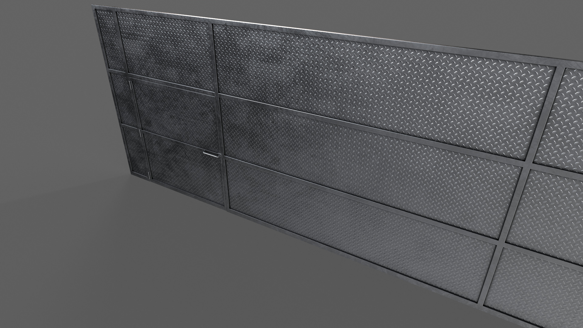 PBR Door Prison Cell 6 Low-poly 3D model_10