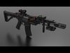 m4 military Fps - Tps Low-poly 3D model_1
