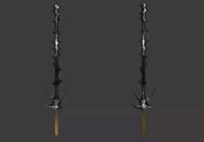 high Details - Low-Poly sword - 1000 Polygons