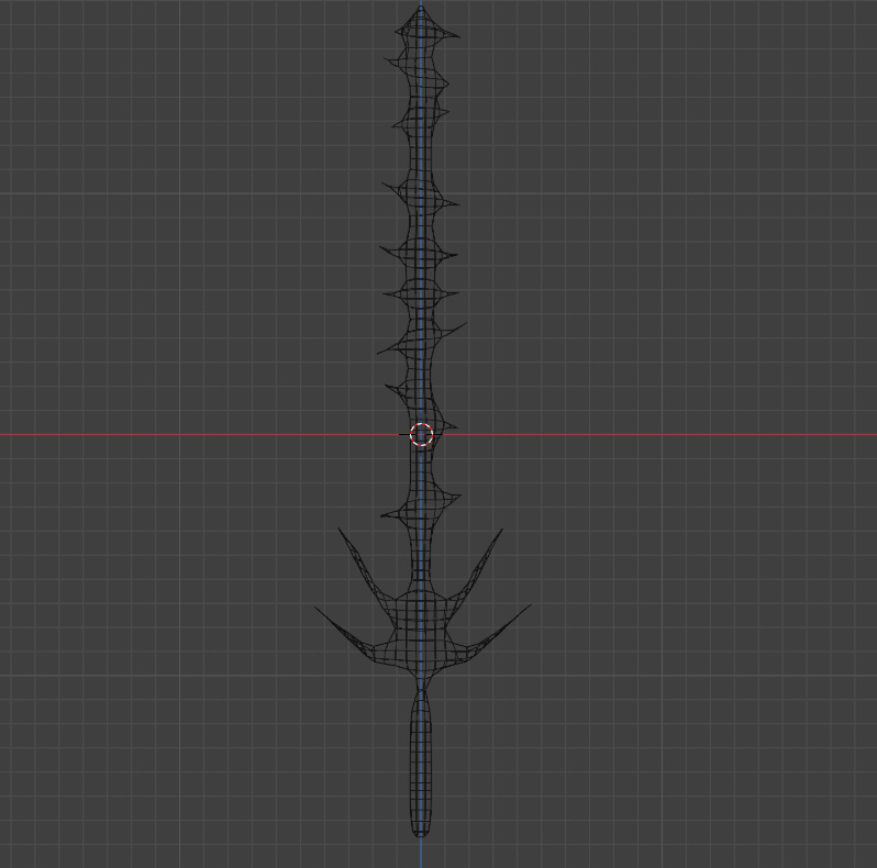 high Details - Low-Poly sword - 1000 Polygons Low-poly 3D model_3