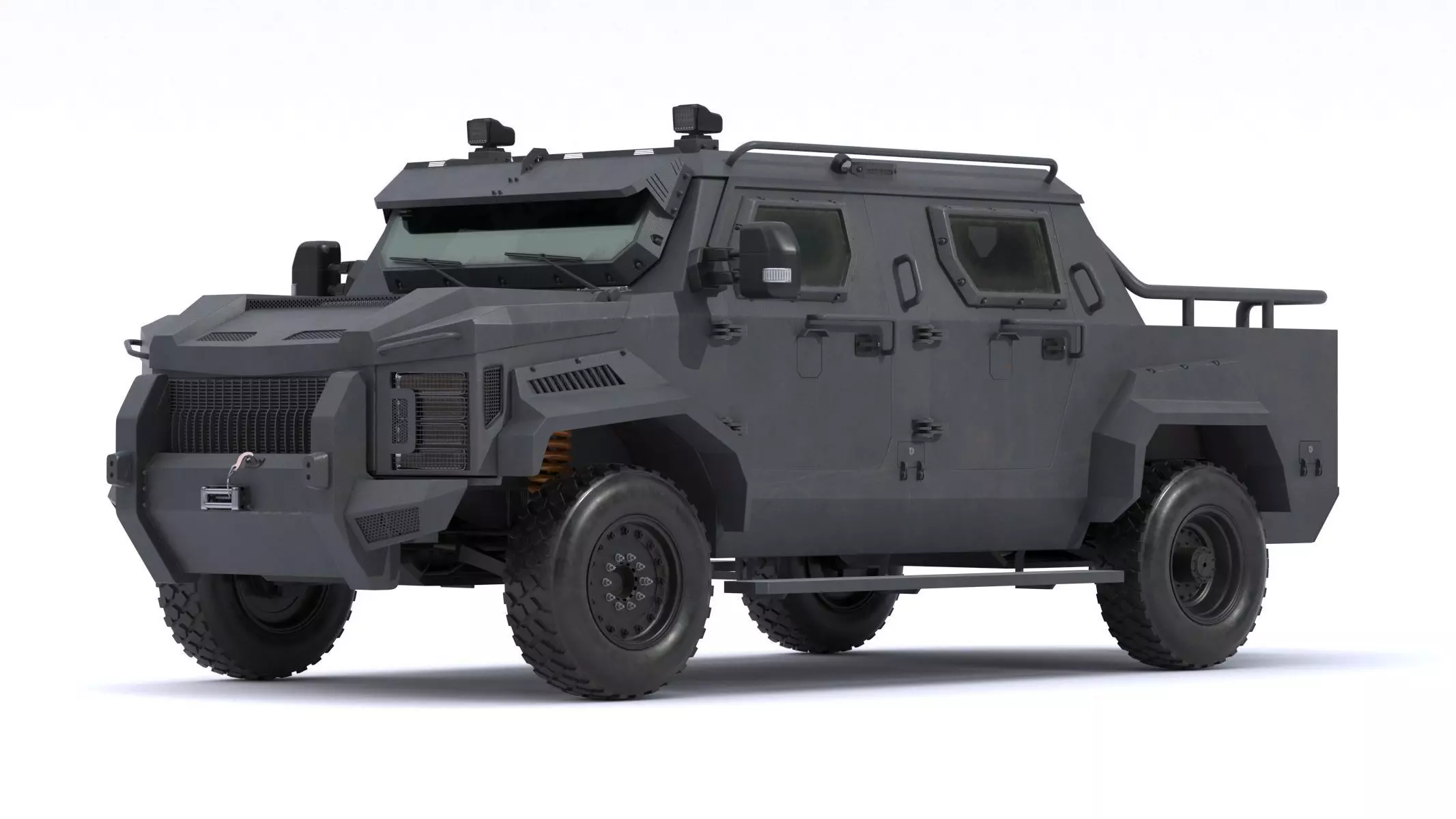 Alpine Armored Pit-Bull VXT Cal Tactical SWAT APC Truck 3D model_0